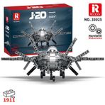 Reobrix 33025 Chengdu J-20 Jet Uçak Yaratıcı Yapı Blok Seti Building Blocks - 1911 Parça