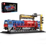 Reobrix G2000 yük treni montaj seti, kaideli, lokomotif şehir kamyonu maket seti, 66021, yetişkin araba severler için model, kız ve erkek çocukları için hediye fikirleri, ev dekorasyonu, 1980 parça