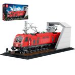 Reobrix Şehir Tren Seti, Tabanlı MOC Klasik Araba Yapı Taşı Seti, Retro Toros Elektrikli Tren 66020, Yetişkin Kamyon Severler için Model, Hediyeler Ev Dekorasyonu, 1939 Parça