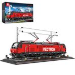 Reobrix Tabanlı Tren Yapı Taşı Kiti,MOC Şehir Tren Setleri,Klasik Vectron Elektrikli Kamyon 66019,Yetişkin Araba Severler için Modeli,Kız Erkek Ev Dekoru için Hediye Fikirleri,1757 PCS