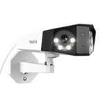 REOLINK 4K PoE Güvenlik Kamera Sistemi, 180 Derece Görüş Açısında Ev Açık IP Kamera, İnsan/Araç/Evcil Hayvan Algılama, Renkli Gece Görüşü, İki Yönlü Konuşma, 256GB'a kadar microSD Kart, Duo 2 PoE