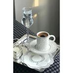 Reoona Paslanmaz Çelik Gümüş Renk Sunum Tepsisi 21 X21 Cm Çay Kahve Pasta Tatlı Servis Sunum Tepsisi 2 Ad