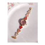 Reorah Collection Butterfly Glitter Girl Saat- Kelebekli Renkli Simli Saat