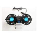 Replax 12 Volt Araç Içi Torpido Üstü Çift Fanlı Oto Vantilatör 360° Dönebilir