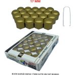 Replax Bijon Kapağı Düz 17 mm Altın 20 Li Set
