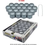 Replax Bijon Kapağı Düz 19 mm Gri 20 Li Set