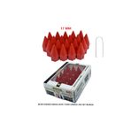 Replax Bijon Kapağı Sivri 17 mm Kırmızı 20 Li Set