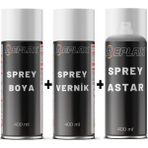 Replax Fiat Doğan Slx Turkuaz Yeşil Kod 468 Sprey Rötuş Boyası + Vernik + Astar