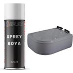 Replax Gri Renkli Duşakabin Jakuzi Küvet Sprey Boya 400 ml Uzun Ömürlü ve Suya Dayanıklı