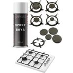 Replax Mat Siyah Ocak Üstü Metal Izgara Isıya Dayanıklı 690° Sprey Boya 400 ml