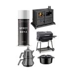 Replax Siyah Soba Mangal Isıya Dayanaklı 600° Sprey Boyası 400 Ml.