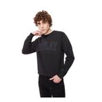 Replay Erkek Bisiklet Yaka Sweatshirt, Siyah, L Beden