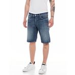 Replay Erkek kot şort Straight-Fit Grover Straight-Fit%100 pamuk, 007 Koyu Mavi, 31W DE