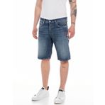 Replay Erkek kot şort Straight-Fit Grover Straight-Fit%100 pamuk, 007 Koyu Mavi., 32W DE