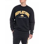 Replay Erkek Sweatshirt%100 Pamuk, 098 Black, S