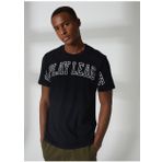 Replay M64670002660 Bisiklet Yaka Düz Siyah Erkek T-Shirt