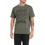 Replay Regular Erkek Bisiklet Yaka T-Shirt,Yesıl M
