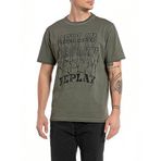 Replay Regular Erkek Bisiklet Yaka T-Shirt,Yesıl Xl