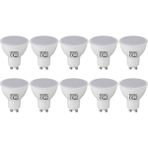 Repplam 10'Lu Paket 6w - 62w Dim Edilebilir Gu10 Led Ampul Beyaz Işık 390 Lümen Dimli Led Ampul Çanak Spot Ampul