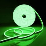 Repplam 12V Neon Şerit LED Yeşil Silikonlu Su Geçirmez 12 Volt Neon LED Işık - 4 m