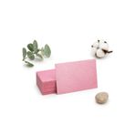 repro design 300gr Simli Pembe Boş Baskısız Kartvizit Kağıt 8x5cm 25 Adet Anneler Günü Kartı