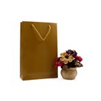 repro design Gold Premium Karton Çanta 25 x 38 x 8 cm 1 Adet Hediye Poşeti