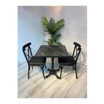 Resa mobilya design Cafe Masa Sandalye Takımı 70x70 Mdf Masa Thonet Sandalye 1 Masa 2 Sandalye