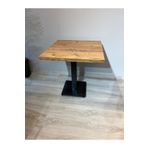 Resa mobilya design Kare Cafe Masası Mdf Balkon Masası 70x70 1 Masa 1 Döküm Ayak