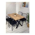 Resa mobilya design Yemek Masası Takımı 120x70 Ve 4 Adet Güneş Sandalye