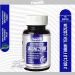 Resavit Magnezyum 3'lü Form (Bisglisinat,Malat,Sitrat), Vitamin (B2,B3,B6)-60 Kapsül