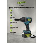 Reschmann R-9502 21V 4.0AH Akülü Torklu Somun Sıkma Bijon Sökme Kömürsüz Matkap 15 Pilli Batarya Kömürsüz