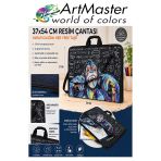 Resim Çantası Desenli Kumaş 37X54 Cm 1 Adet Art01 Teknik Resim Dosya Çantası 35X50 Cm Askılı Proje Çantası Fermuarlı