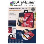 Resim Çantası Desenli Kumaş 37X54 Cm 1 Adet Art06 Teknik Resim Dosya Çantası 35X50 Cm Askılı Proje Çantası Fermuarlı