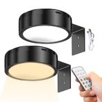 Resim Işığı, USB Şarjlı LED Sanat Lambası, Manyetik Uzaktan Kumandalı Üç Renkli Resim Işığı İçin Salon Koridor Stüdyo Mutfak Mağaza Restoran