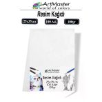 Resim Kağıdı 25X35 100 Lü Paket 100 Gr 1 Paket 25*35 Resim Kartonu Kuru Boya Pastel Boya Guaj Boya Sulu Boya Resim
