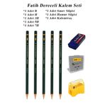 Resim Kalemi Fatih Dereceli Kalem Seti Karakalem Seti B H 3H 5H 7H 8Li Set Sinav Silgisi Ve Hamur Silgi Kalemtras