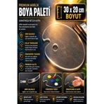 Resim Life PLEKSİ AKRİLİK ŞEFFAF RESİM-BOYA PALETİ (30x20 cm- 3mm KALINLIK)