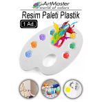 Resim Paleti 1 Adet Plastik Boyama Paleti Godeli Ressam Paleti Akrilik Boya Guaj Boya Suluboya Resim Yapma Boya Paleti