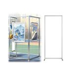 Resim Rayı Asma Kordonu Tekerlekli, Ağır Hizmet Tipi Dış Mekan Resim Asma Standı, Ayarlanabilir Reklam Rafı, Billboard Tutucu, Sanat Eseri Sergileme Rayı(1 pc,100x220cm(39 3/8“x86 5/8”))