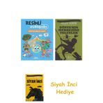 Resimli Ansiklopedim - Yeryüzünde Hayat + Dünyanın Merkezine Yolculuk + Siyah İnci Hediye