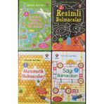 Resimli Bulmacalar Etkinlik Kartları - Matematik Bulmacaları Etkinlik Kartları - Sayı Bulmacaları Etkinlik Kartları 4'lü Set - kitap