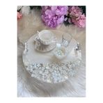 RESİNARTSHOP Epoksi Tepsi İncili | Sedefli Damat Tepsi Seti Büyük boy (4parça)
