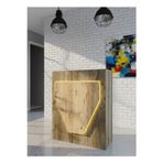 Resital Ledli Karşılama Bankosu G-90 cm Ofis Kasa Resepsiyon Masası BANKO-001-2-6