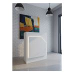 Resital Ledli Karşılama Bankosu G-90 cm Ofis Kasa Resepsiyon Masası BANKO-002-1-1