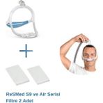Resmed Airfit P30ı Cpap Burun Yastık Maskesi (Std)+Resmed S9 Ve Air Serisi Filtre 2’Li Paket - 1