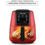 Resmi Distribütör Garantili Air Pro Cook Köz Xl Airfryer Fritöz Ruby 4 Kişilik 220 - 240 V Plastik - Kırmızı