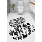 Resmiro Simetrik Desenli Kaymaz Taban Yıkanabilir 2'li Desenli Banyo Paspası (50X60 cm - 60X100 Cm) - Renkli