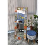 Resmo Etnik Çini Ayaklı Boy Aynası 60*148cm