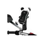 resolut Kablosuz Şarjlı Motosiklet Bisiklet Atv Telefon Tutucu Ayna montaj 30w Usb 15w Kablosuz Şarj
