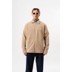 Respire Erkek Zip Oversize Polar Ceket Bej